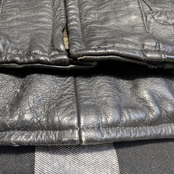 Vintage Black Leather Riding Jacket - Picture 8 of 10